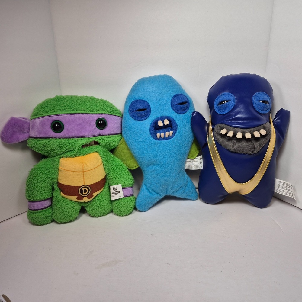 Fuggler Plush Bundle Spin Master Shameless Goof Cod Father Donatello
